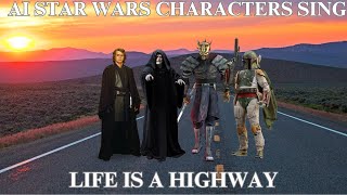 AI Star Wars Characters Sing Life is a Highway