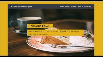 Online Cake Shop Management System...