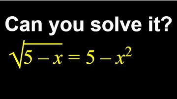 Solving a radical equation. A video response to @blackpenredpen