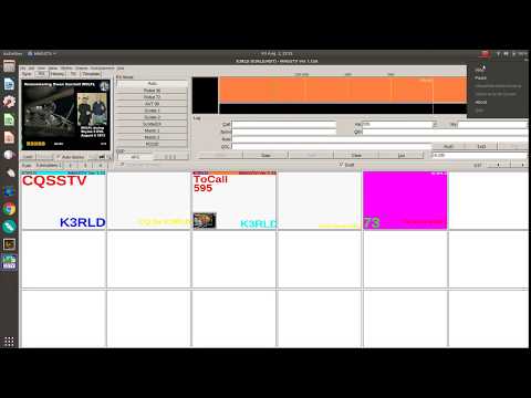 MMSSTV Demo:  Playing standard .wav files.