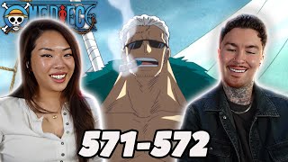 SMOKER'S NEW LOOK! | ONE PIECE Ep 571 & 572 REACTION