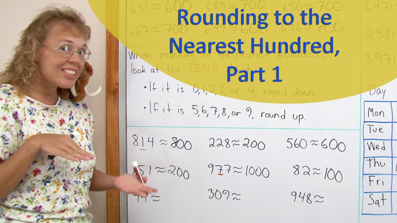 Rounding to the nearest hundred, part 1 - YouTube