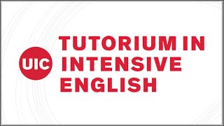 Learn English with TIE: Welcome to the Tutorium!