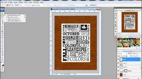 Creating Subway Art with Digital Supplies in Photoshop and PSE