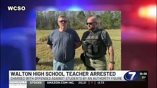 Walton High School teacher arrested on charges of inappropriate behavior with student