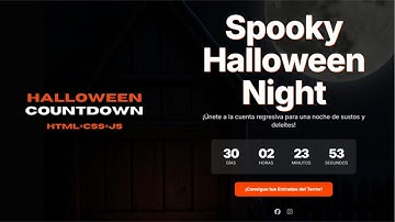 Cómo hacer un contador regresivo con JavaScript y TailwindCSS 🎃