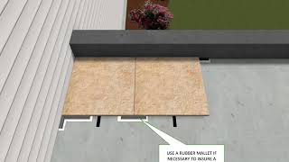 Mbrico Low Profile Ventilated Outdoor Tile Instructions