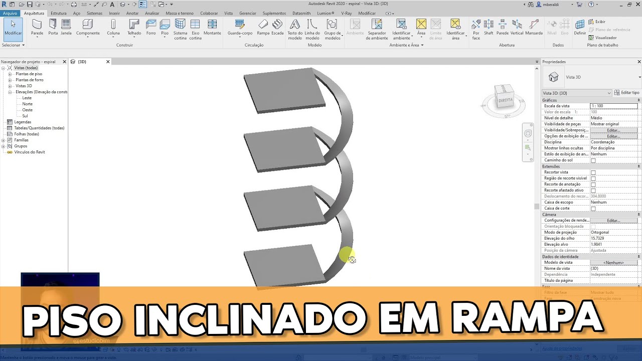 Capa do vídeo: Piso Inclinado como Rampa no Revit
