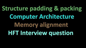 C++ structure padding and packing | Memory alignment