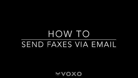 How To Send Faxes Via Email