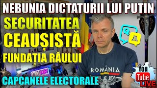 LIVE. Q&A. Securitatea ceaușistă: Fundația Răului din România. Pericolul Putin. Alegerile locale-UE