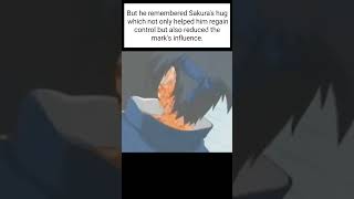 Sasuke Remembered Sakuras Hug Which Is Helped Him To Reduced The Marks Influence