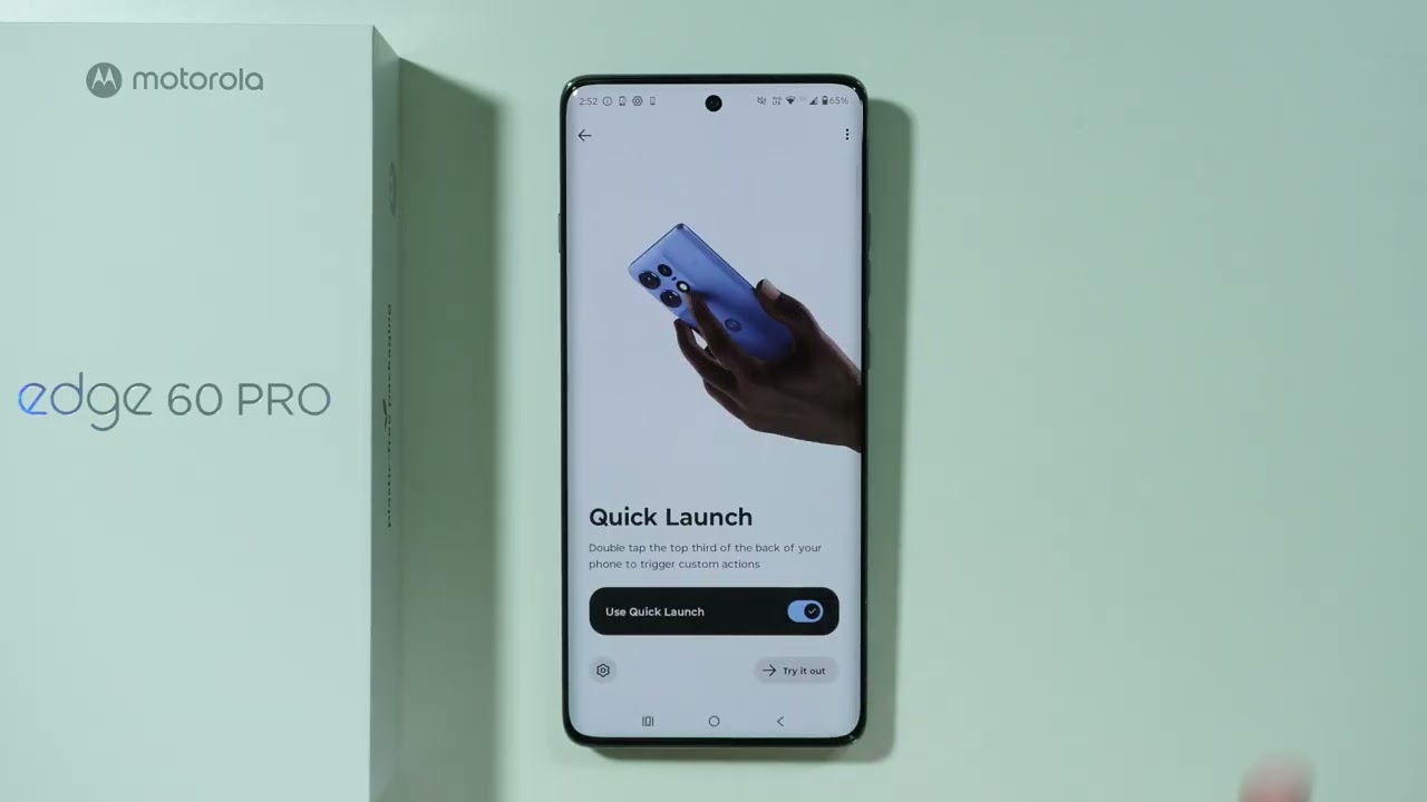 Motorola Edge 60 Pro: How to Enable Back Tap Gesture (Quick Launch)