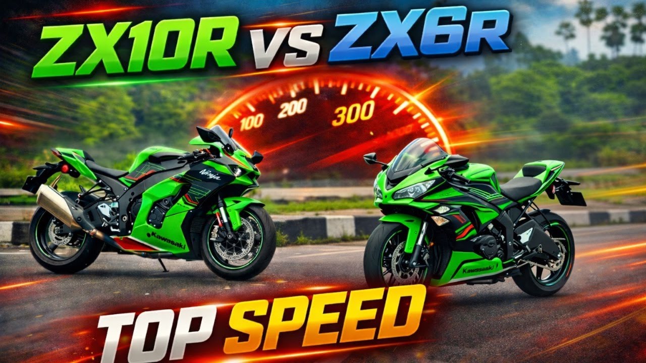 ZX10R vs ZX6R Top Speed Run 🚀 Unexpected Pulls, Insane Exhaust