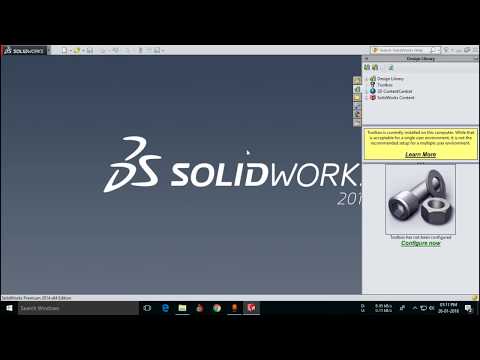 Toolbox Error in Solidworks Solved without reinstall (Hindi).