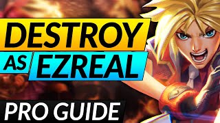 The ULTIMATE EZREAL Guide - SECRET Tricks, Combos and Builds YOU NEED - LoL Challenger ADC Tips