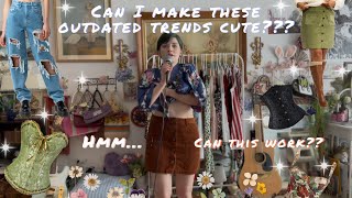 Styling OUTDATED trends but trying to make them CUTE in 2026!! 