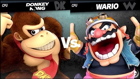 Donkey Kong VS Wario LV 9 CPU Battle Super Smash Bros Ultimate