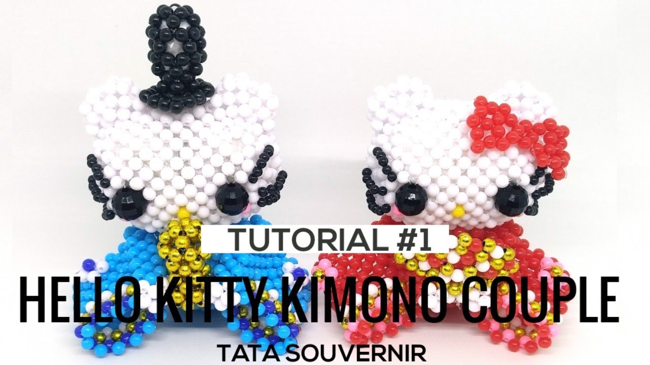 DIY How to Bead Hello  Kitty  Couple Part 1 Hello  Kitty  de 