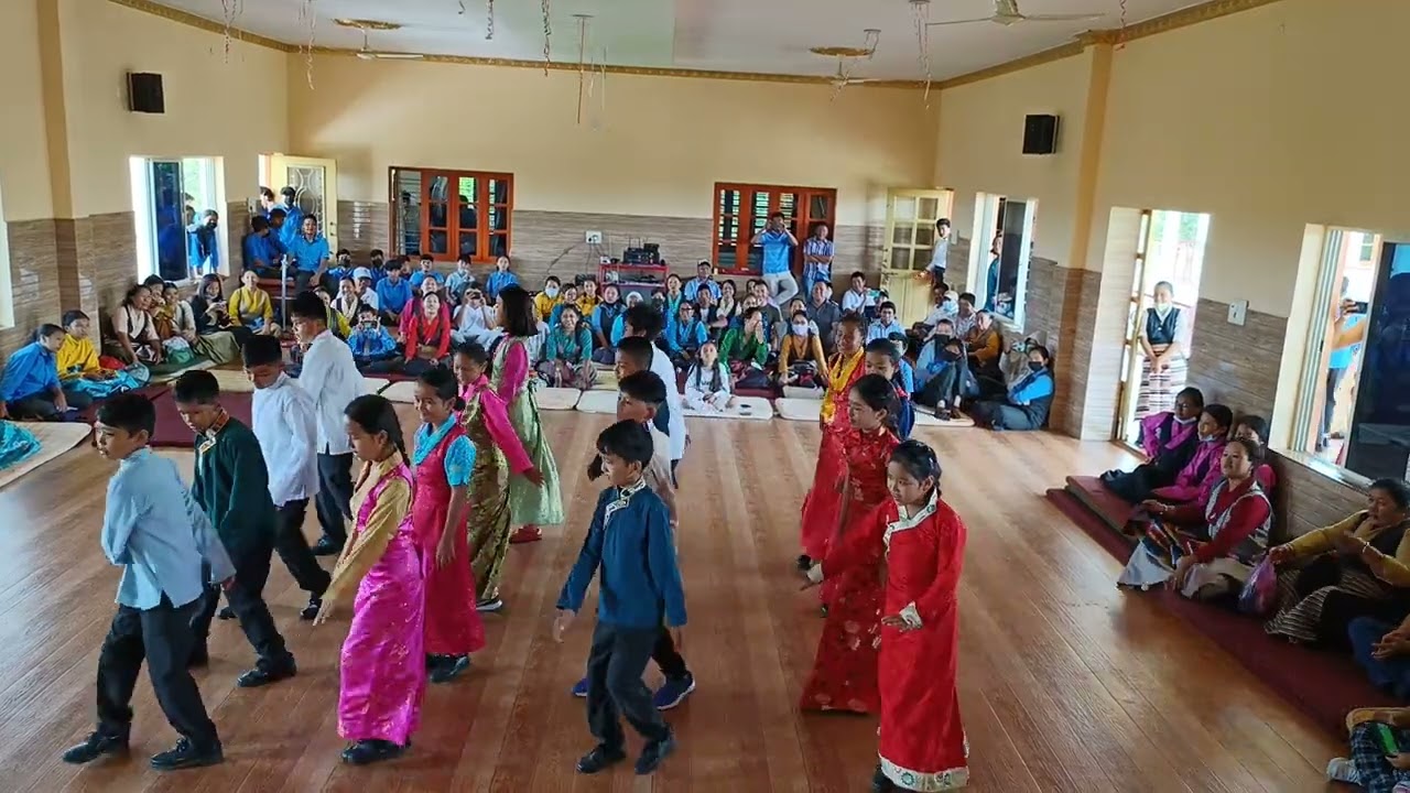 Class 5 & 6 culture dance on closing ceremony of summer school@Lharden77