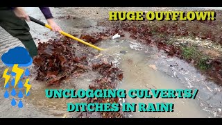 UNCLOGGING CULVERTS IN RAINSTORM 04/2024 by culverts, bridges and ditches…oh my 40,797 views 1 month ago 37 minutes