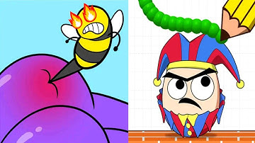 Draw To Smash vs Help Monster 2 Tricky Puzzle - Satisfying ASMR Games Android , iOS