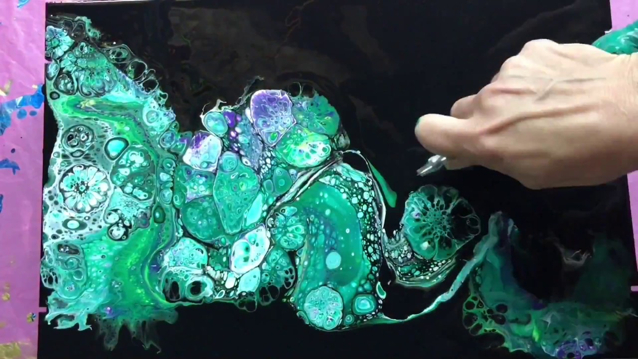 (49)Acrylic Pouring - Dirty Flip & Drag
