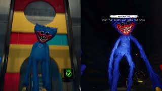 POPPY PLAYTIME Huggy Wuggy VS Roblox Huggy Wuggy JUMPSCARE