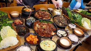 Amazing! This is real Korean food! Best 3. Korean table d