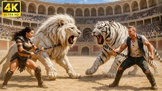 The Ancient White Lion Battles The White Tiger Of Legends Ultimate Animal Fight Showdown