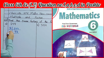 Class 6 Ex 1.2 Q no.1,a,b,c,d | Class 6 maths kpk new course | Class 6th maths new course | Maths