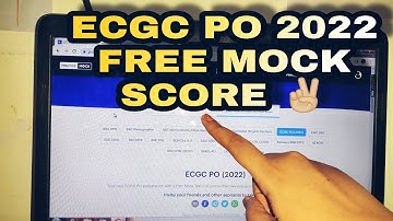 ECGC PO 2022 FREE MOCK SCORE 😅 || फिर से  computer पढ़ना पड़ेगा 😩 #ecgcpo #sbija #thatcoolvibe