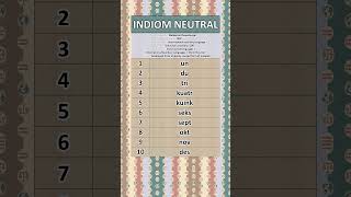 NUMBERS IN THE IDIOM NEUTRAL LANGUAGE
