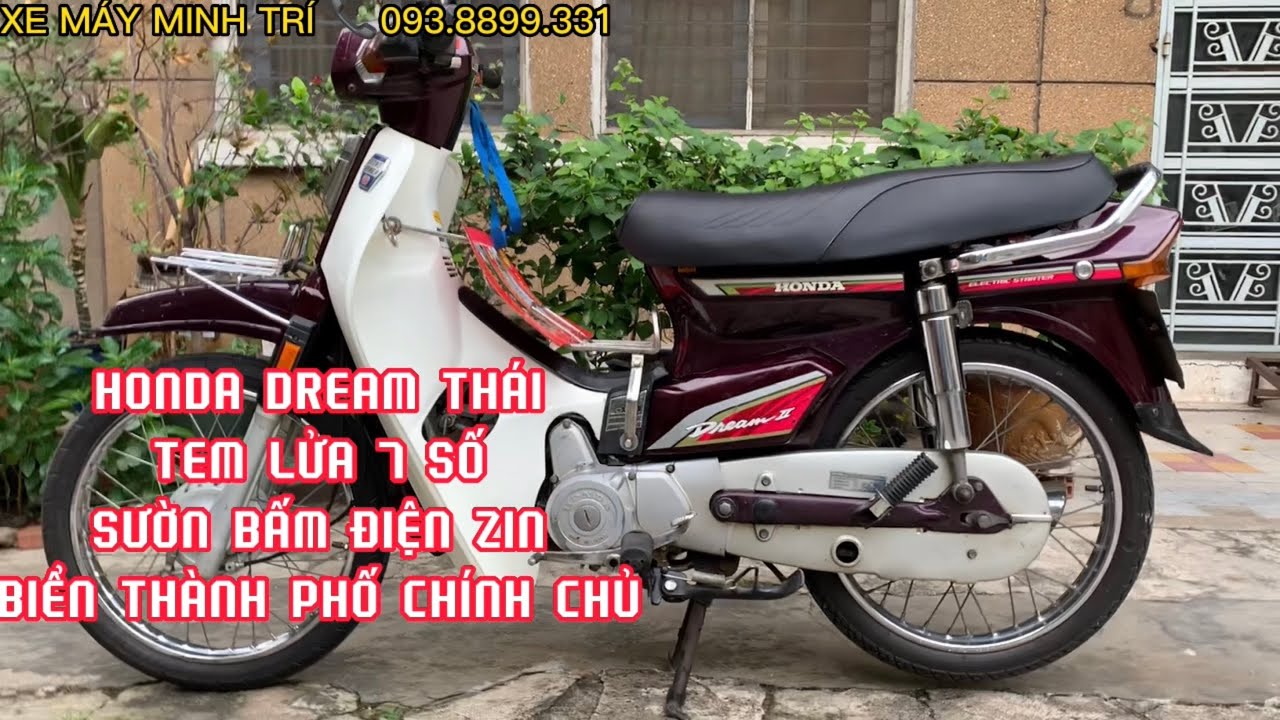 HONDA DREAM THÁI TEM LỬA 7 SỐ SƯỜN BẤM ĐIỆN ZIN 📞0938899331 - YouTube