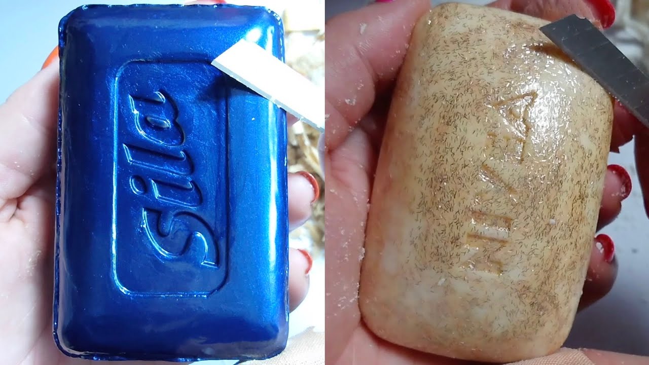 Soap Carving ASMR Relaxing Sounds no talking Satisfying ASMR Video