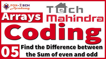 5. Tech Mahindra Coding Questions | Tech Mahindra | Coding Questions | Arrays Coding Questions