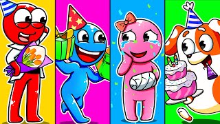 Rainbow Friends 2 | BIRTHDAY PARTY - How did PINK's SPECIAL Day Go?! | Hoo Doo Animation