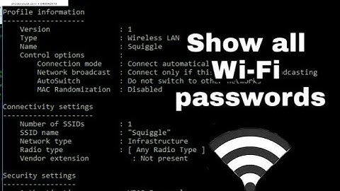 CMD :  How To Find All WI-FI  Password With CMD ? Hack #Unknown Wi-Fi password.