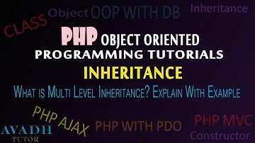 multilevel inheritance in php | what is multi level inheritance in php | php oop
