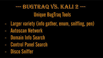 Ethical Hacking - Kali 2 vs. BugTraq