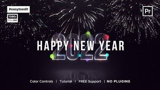 Premiere Pro Templates Review: Happy New Year Countdown Opener + Free Font ⭐️⭐️⭐️⭐️⭐️ screenshot 2