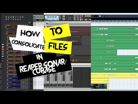 Tips and Tricks 16 - Consolidating Files In Reaper/Cubase/Calkwalk