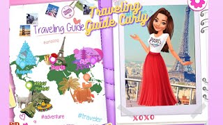 Traveling Guide Curly | Fashion world | Girls Game | Full Gameplay | Miss. Dirty Soul screenshot 1