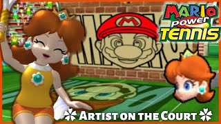 ✿ Mario Power Tennis - Artist on the Court (All Pictures) | Daisy Gameplay ✿