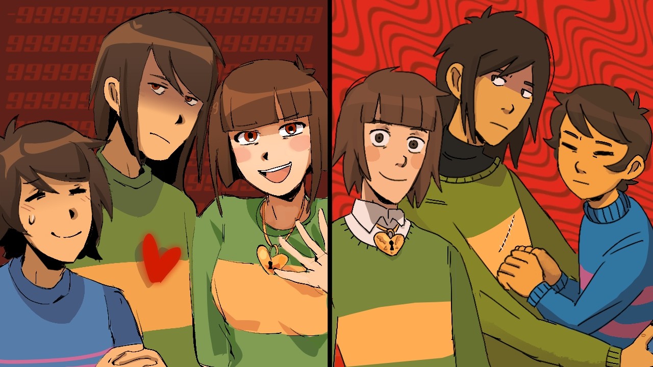 что не так с людьми в андертейл и дельтарун?