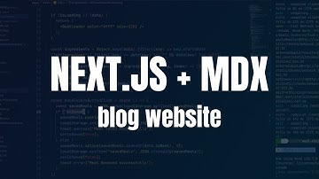Next.js + MDX Blog Website