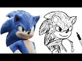 SONIC - How To Draw EASY! | Step-by-step Tutorial On Sonic The Hedgehog Movie Character