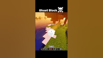 Minecraft ghost block 💀 |  #minecraft #shorts #minecraftmeme