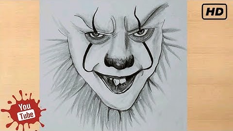 PENCIL DRAWING OF PENNYWISE THE CLOWN (IT [2017] Movie) | Narrated Easy Step-by-Step Tutorial
