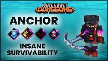 ENCRUSTED ANCHOR (Gilded) + both REFRESHMENT & GUARDING STRIKE! | Minecraft Dungeons